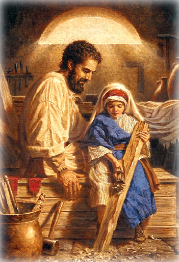 St Joseph with Jesus - Fathers Day 
