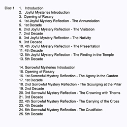 The Rosary recited by the teens at St. Bernadtte and St. Joseph Parishes