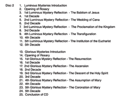 The Rosary recited by the teens at St. Bernadtte and St. Joseph Parishes