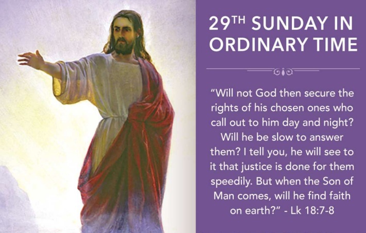 The Twenty-Ninth Sunday in Ordinary Time